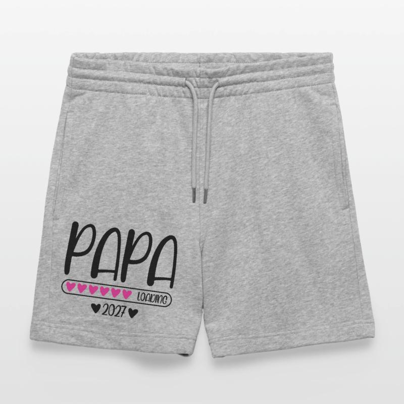 Dad 2027 loading with heart loading bar Stanley/Stella Trainer Unisex Organic Jogging Shorts