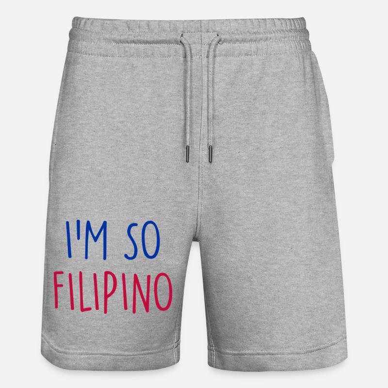 Philippines Philippinen - Short de jogging bio TRAINER Stanley/Stella unisexe - gris chiné
