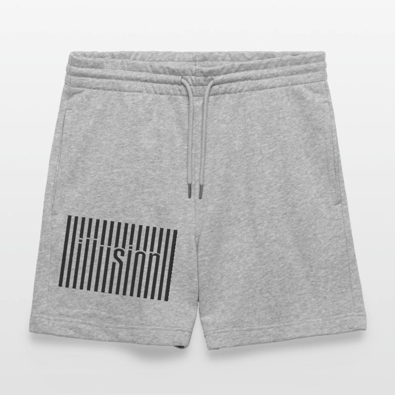 Illusion Barcode Text Art Stanley/Stella Trainer Unisex Organic Jogging Shorts