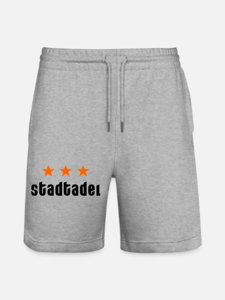 Stadtadel mit Sternen - Stanley/Stella Unisex Bio Joggingshorts Trainer - Grau meliert