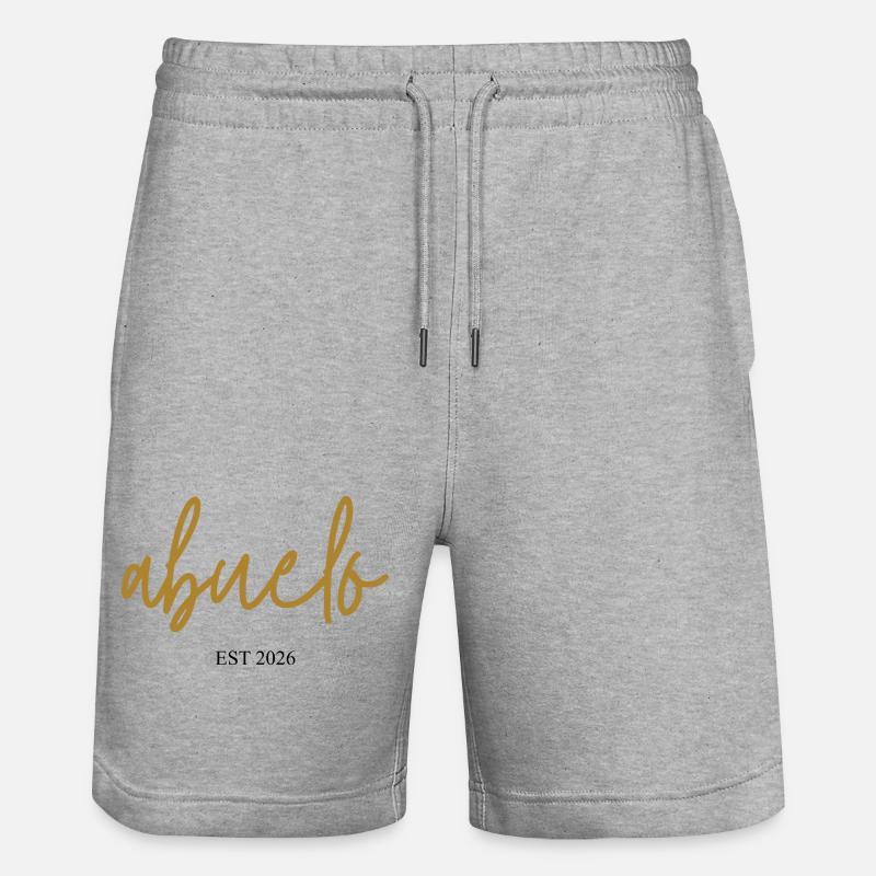 Abuelo est 2026 - Short de jogging bio TRAINER Stanley/Stella unisexe - gris chiné