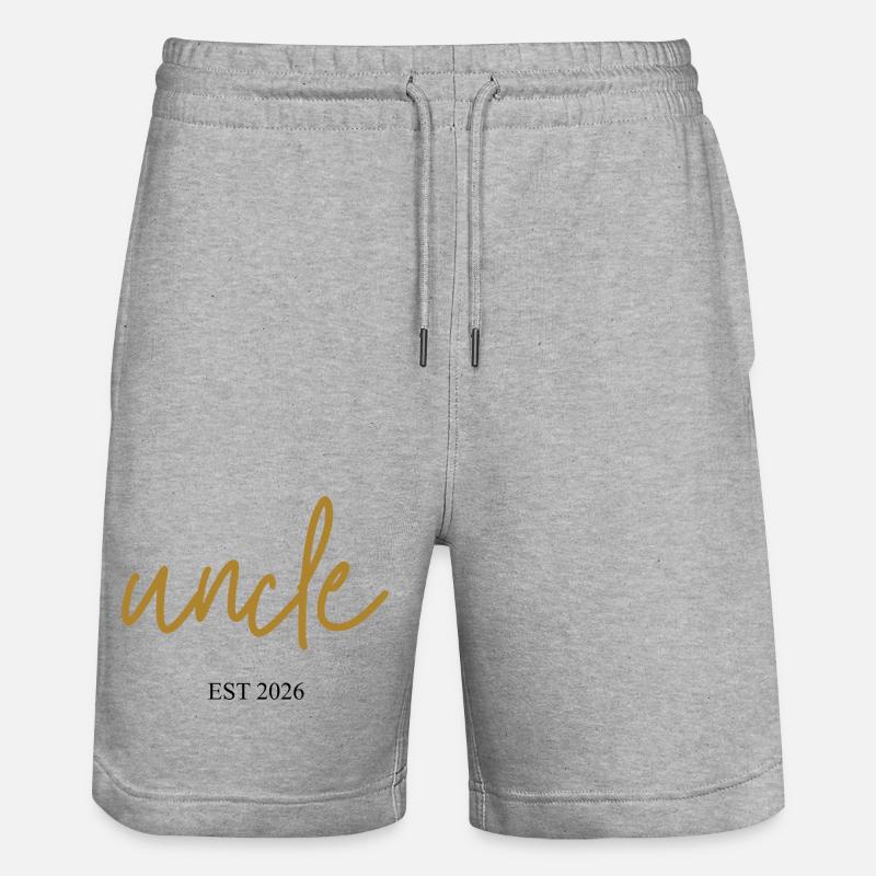 Oncle Est 2026 - Short de jogging bio TRAINER Stanley/Stella unisexe - gris chiné
