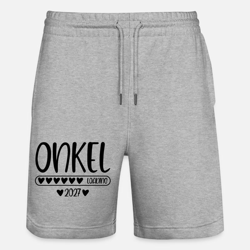 Onkel 2027 loading - Stanley/Stella Unisex Bio Joggingshorts Trainer  - Grau meliert