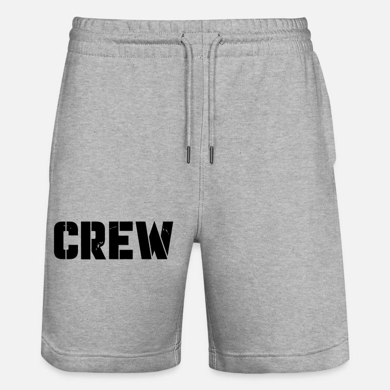Crew - Stanley/Stella Unisex Bio Joggingshorts Trainer  - Grau meliert