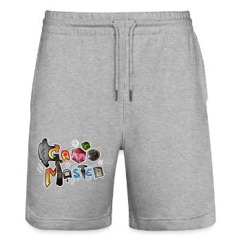 Game Master - Stanley/Stella Unisex Bio Joggingshorts Trainer  - Grau meliert - Vorne - Nik (191cm) & Marisol (170cm)