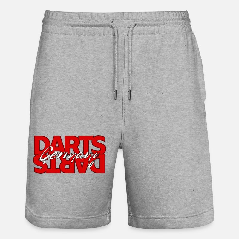 Logo de Darts Allemagne - Short de jogging bio TRAINER Stanley/Stella unisexe - gris chiné
