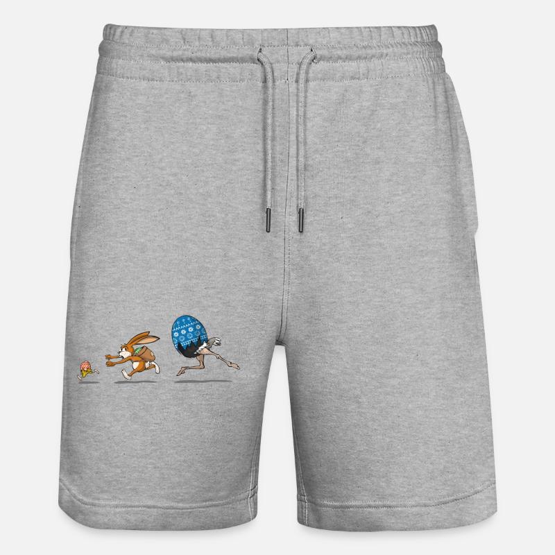 YUTROVNE JEJKO ZAJACA HONI - Short de jogging bio TRAINER Stanley/Stella unisexe - gris chiné