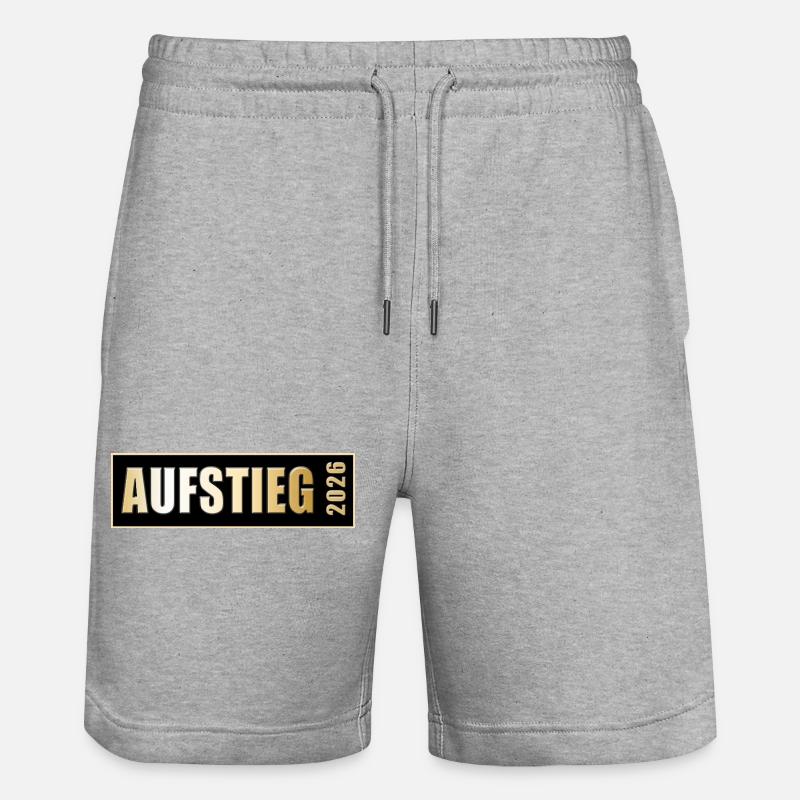 Aufsteiger 2026 Aufstieg - Stanley/Stella Unisex Bio Joggingshorts Trainer  - Grau meliert