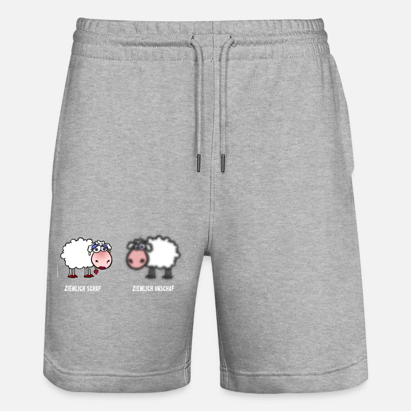 Pecore / Pecore | Gioco di parole - Pantaloncini da jogger ecologici unisex Trainer di Stanley/Stella - grigio melange