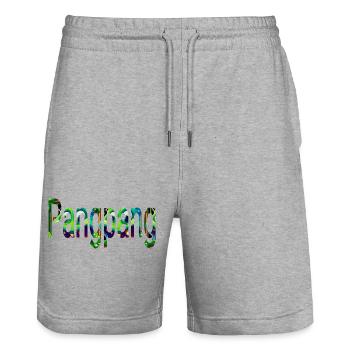 Pangpang wandern Philippinen  - Stanley/Stella Unisex Bio Joggingshorts Trainer  - Grau meliert - Vorne - Nik (191cm) & Marisol (170cm)