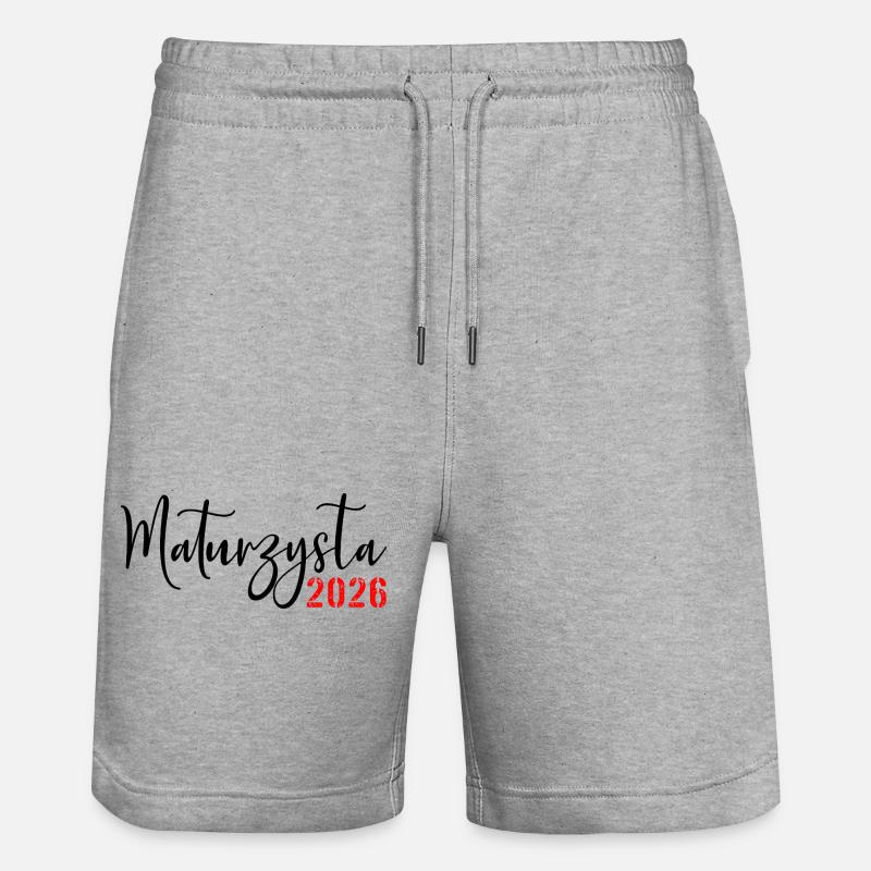 Diplômé du lycée 2026 - Short de jogging bio TRAINER Stanley/Stella unisexe - gris chiné