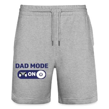 Mode papa activé – Strong Dad Life Design - Short de jogging bio TRAINER Stanley/Stella unisexe - gris chiné - Devant - Nik (191cm) & Marisol (170cm)
