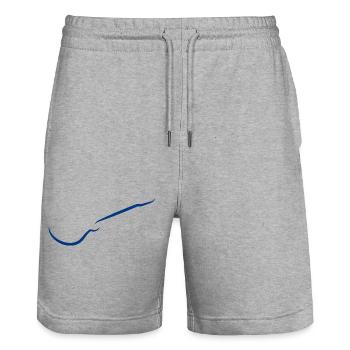 Cadeau du Festival des musiciens de guitare - Short de jogging bio TRAINER Stanley/Stella unisexe - gris chiné - Devant - Nik (191cm) & Marisol (170cm)
