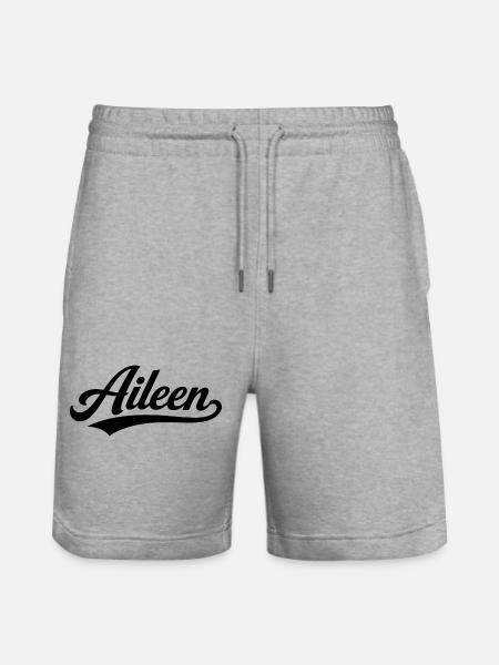 Aileen name first last family - Stanley/Stella Trainer Unisex Organic Jogging Shorts - heather grey