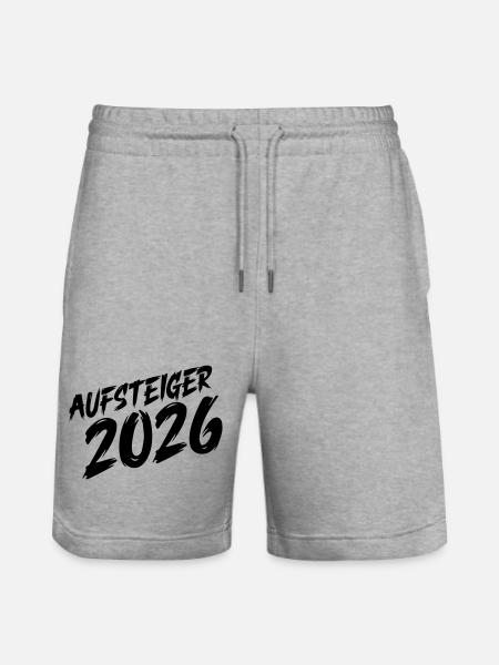 Promoted in 2026 - Stanley/Stella Trainer Unisex Organic Jogging Shorts - heather grey