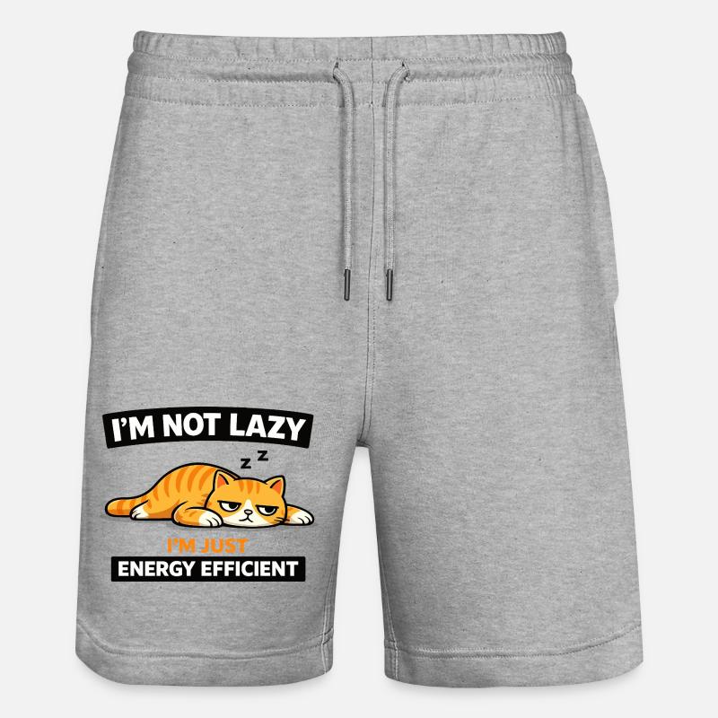 Pisolino per gatti a basso consumo energetico - Pantaloncini da jogger ecologici unisex Trainer di Stanley/Stella - grigio melange