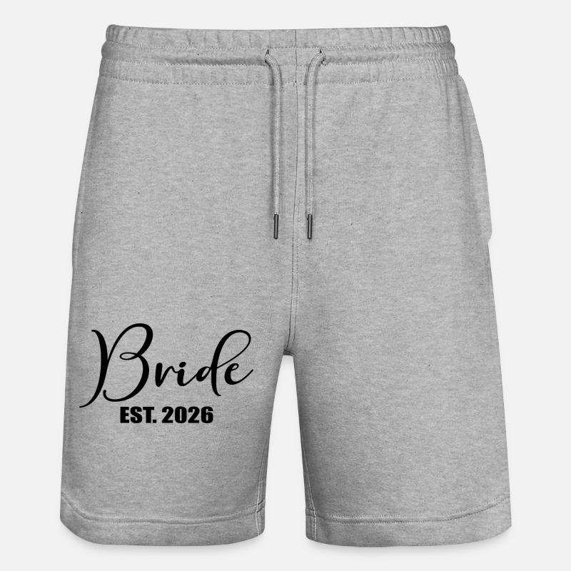 Mariée du minimalisme 2026 - Short de jogging bio TRAINER Stanley/Stella unisexe - gris chiné