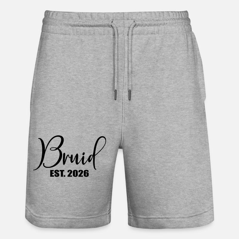 Mariée du minimalisme 2026 - Short de jogging bio TRAINER Stanley/Stella unisexe - gris chiné