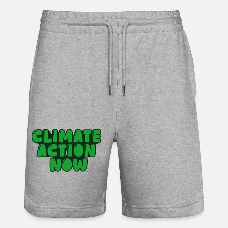 Action climatique dès maintenant - Short de jogging bio TRAINER Stanley/Stella unisexe - gris chiné
