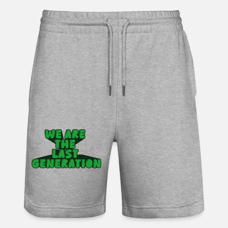 Nous sommes la dernière génération - Short de jogging bio TRAINER Stanley/Stella unisexe - gris chiné