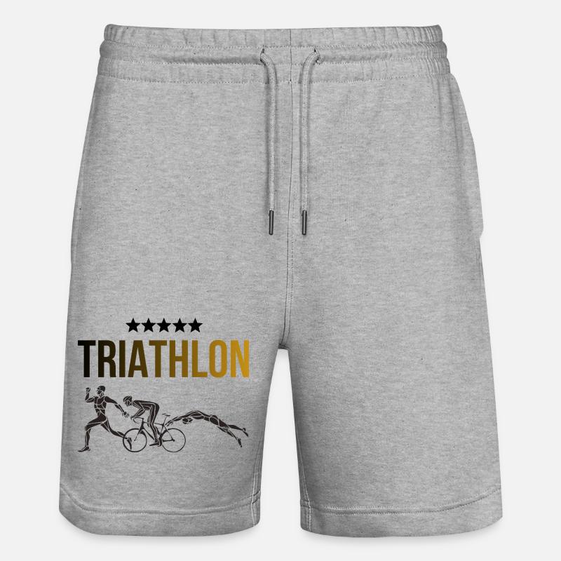 Triathlon - Short de jogging bio TRAINER Stanley/Stella unisexe - gris chiné