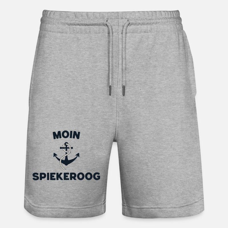 Moin Spiekeroog – Conception d’ancres maritimes - Short de jogging bio TRAINER Stanley/Stella unisexe - gris chiné