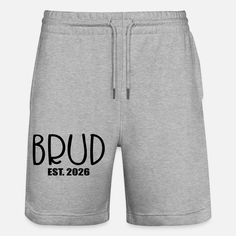 Mariée 2026 - Short de jogging bio TRAINER Stanley/Stella unisexe - gris chiné