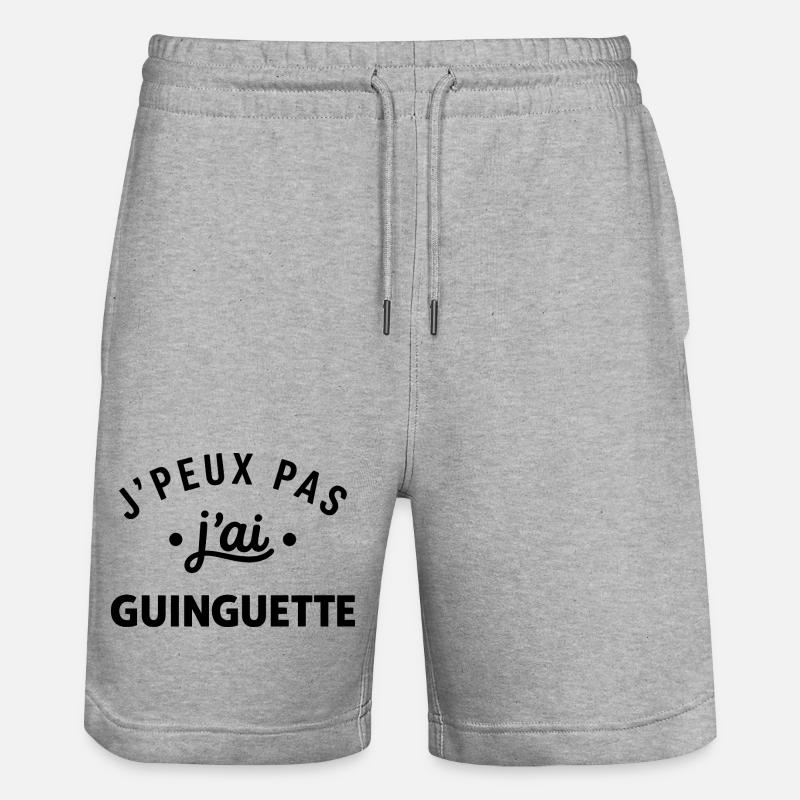 guinguettte - Short de jogging bio TRAINER Stanley/Stella unisexe - gris chiné
