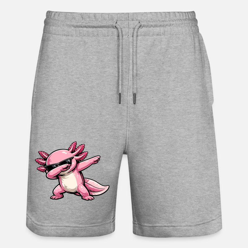 Axlotl en dabing - Short de jogging bio TRAINER Stanley/Stella unisexe - gris chiné
