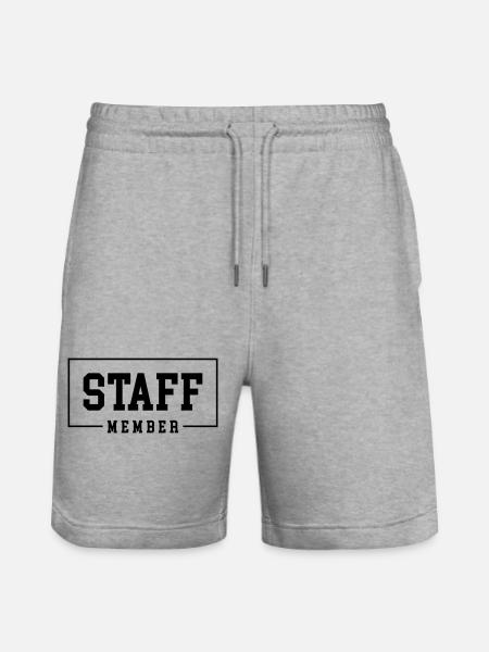 Staff Member - Stanley/Stella Unisex Bio Joggingshorts Trainer - Grau meliert