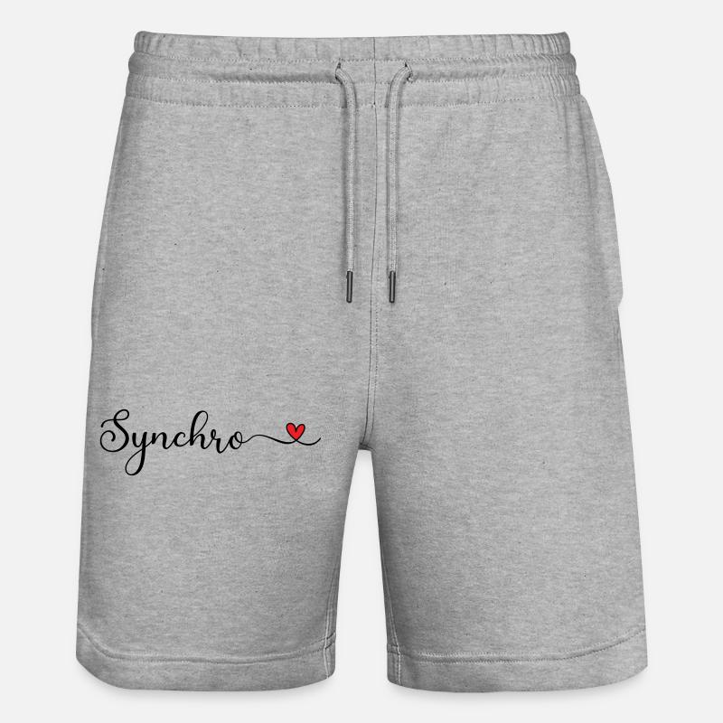 Synchronized swimming - Stanley/Stella Trainer Unisex Organic Jogging Shorts - heather grey