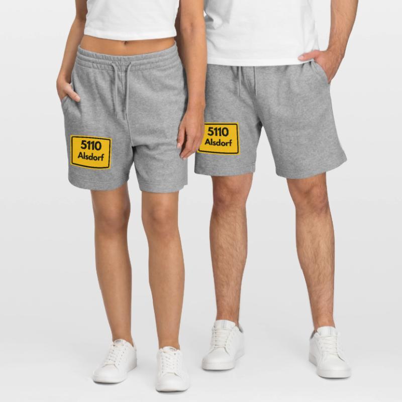 OLD POSTCODE POSTCODE RETRO 5110 ALSDORF Stanley/Stella Trainer Unisex Organic Jogging Shorts