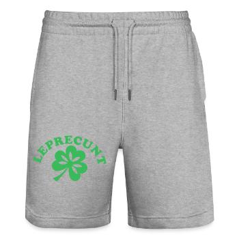 Lustiger irischer sarkastischer St. Patrick's Day - Stanley/Stella Unisex Bio Joggingshorts Trainer  - Grau meliert - Vorne - Nik (191cm) & Marisol (170cm)