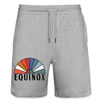 Equinox Happy Easter Ostara Pagan - Stanley/Stella Trainer Unisex Organic Jogging Shorts - heather grey - Front - Nik (191cm) & Marisol (170cm)