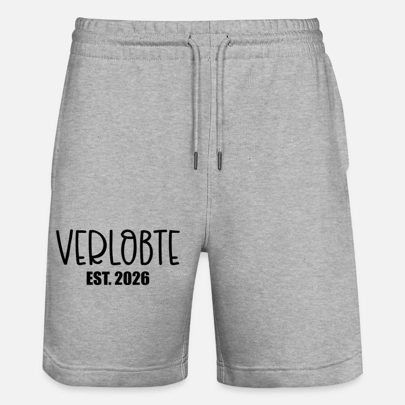 Fiancée 2026 - Short de jogging bio TRAINER Stanley/Stella unisexe - gris chiné