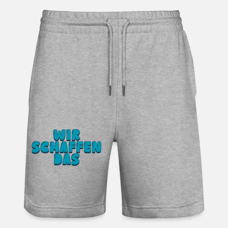 Nous pouvons le faire - Short de jogging bio TRAINER Stanley/Stella unisexe - gris chiné