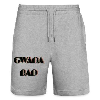 gwada_bad - Stanley/Stella Unisex Bio Joggingshorts Trainer  - Grau meliert - Vorne - Nik (191cm) & Marisol (170cm)