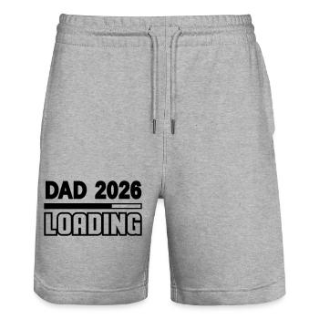 dad_2026_loading - Stanley/Stella Unisex Bio Joggingshorts Trainer  - Grau meliert - Vorne - Nik (191cm) & Marisol (170cm)