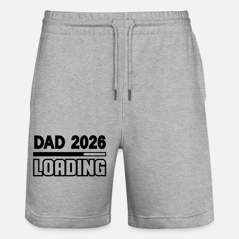 dad_2026_loading - Stanley/Stella Trainer Unisex Organic Jogging Shorts - heather grey