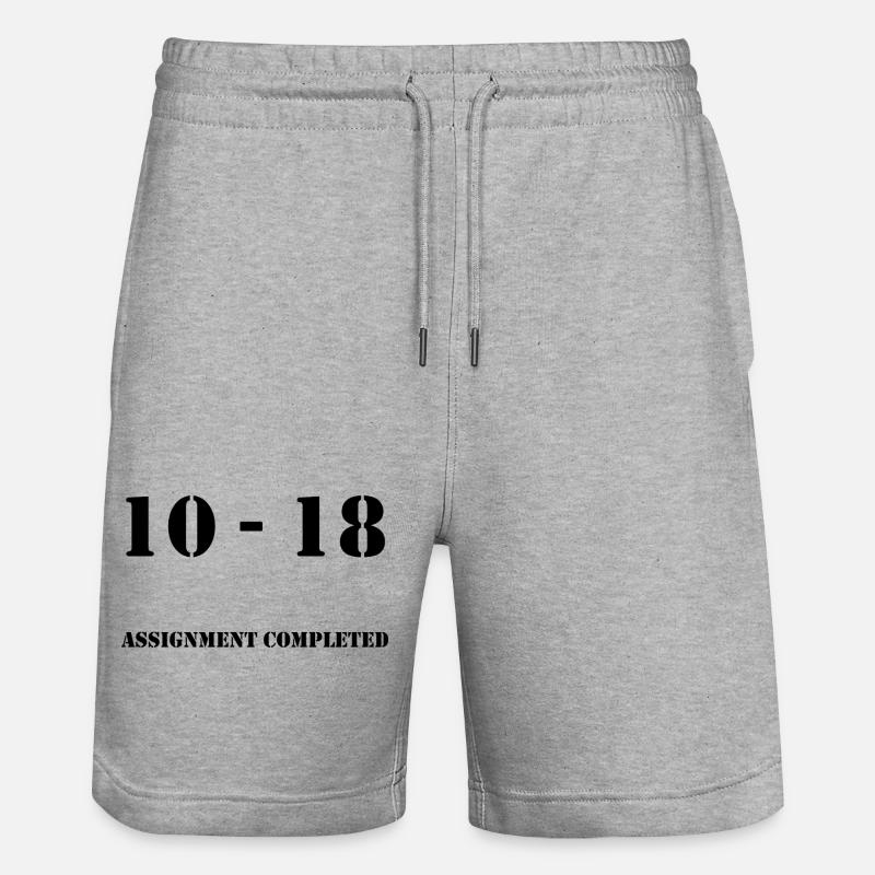 10-18_MP_Assignment_completed - Stanley/Stella Unisex Bio Joggingshorts Trainer  - Grau meliert