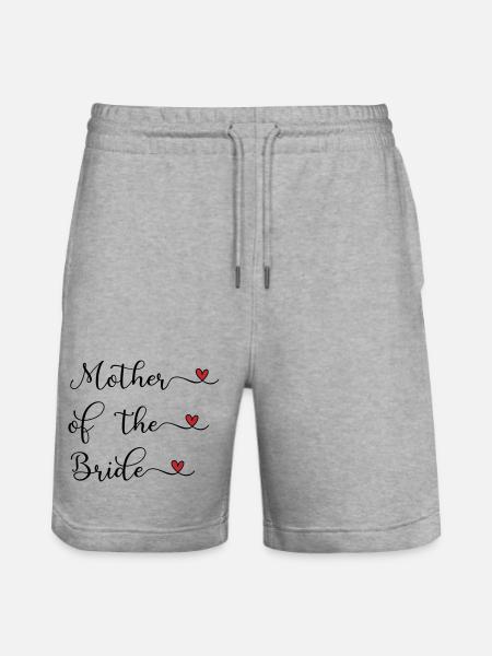 Mutter der Braut - Stanley/Stella Unisex Bio Joggingshorts Trainer - Grau meliert