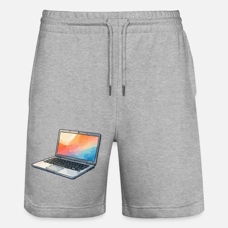Lumina Laptop Prism - Short de jogging bio TRAINER Stanley/Stella unisexe - gris chiné