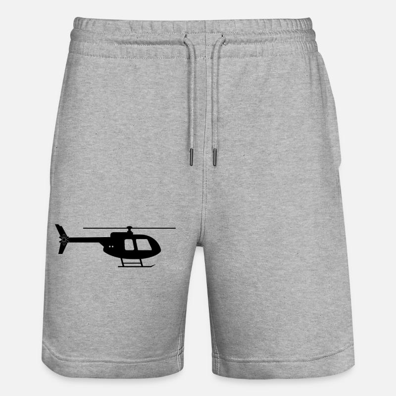 Hélicoptère - Short de jogging bio TRAINER Stanley/Stella unisexe - gris chiné