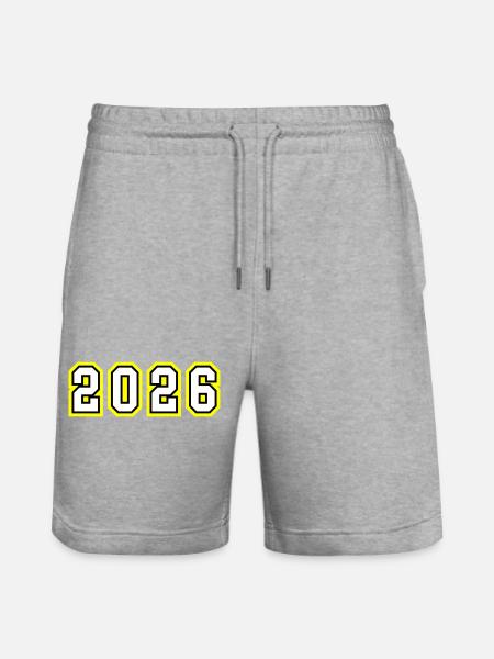 Année 2026 - Short de jogging bio TRAINER Stanley/Stella unisexe - gris chiné