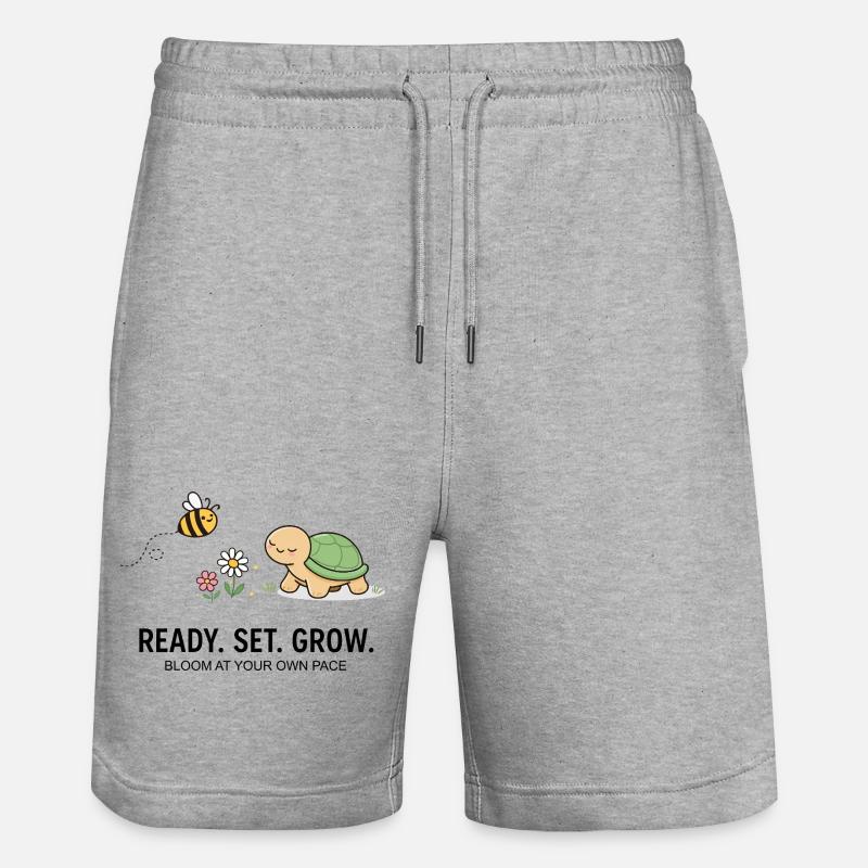 Tartaruga e Ape del Giardino Gentili - Pantaloncini da jogger ecologici unisex Trainer di Stanley/Stella - grigio melange