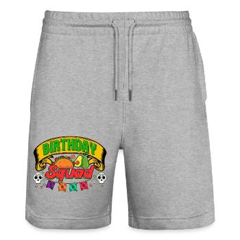 Geburtstagsgruppe Cinco De Mayo Mexikanische Party - Stanley/Stella Unisex Bio Joggingshorts Trainer  - Grau meliert - Vorne - Nik (191cm) & Marisol (170cm)