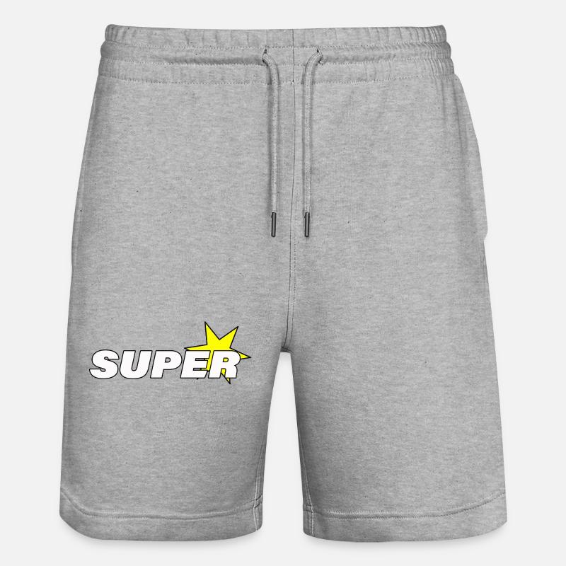 SUPER STAR - Short de jogging bio TRAINER Stanley/Stella unisexe - gris chiné