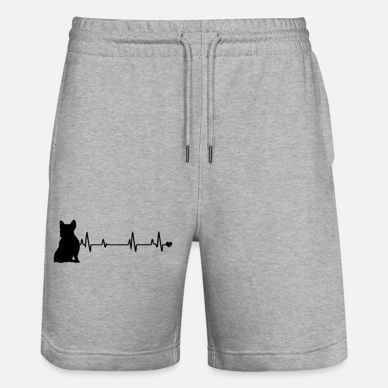 Chien - Short de jogging bio TRAINER Stanley/Stella unisexe - gris chiné