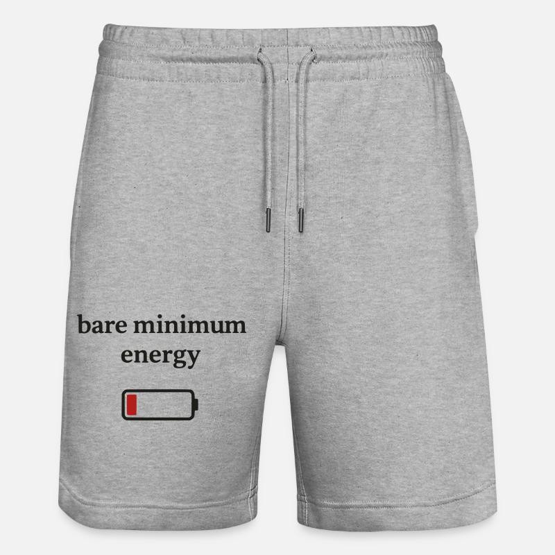 Énergie minimale indispensable - Short de jogging bio TRAINER Stanley/Stella unisexe - gris chiné