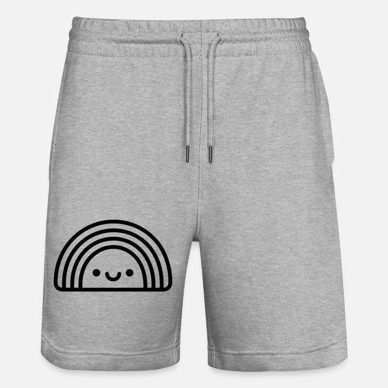 arc en ciel - Short de jogging bio TRAINER Stanley/Stella unisexe - gris chiné